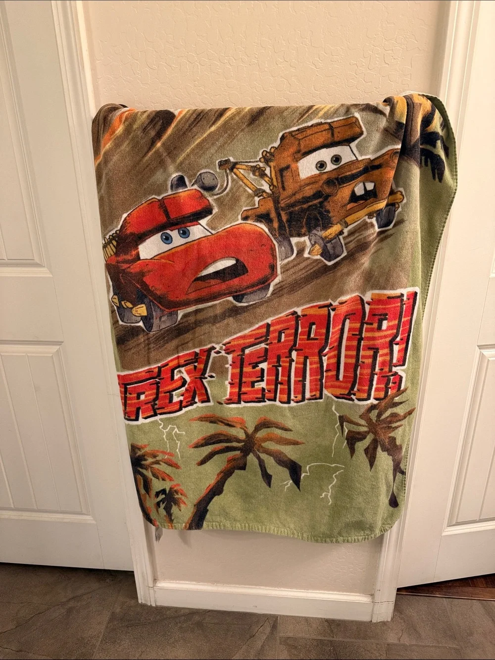 Disney Cars on the Road Trex Swim Trunks and Beach Towel